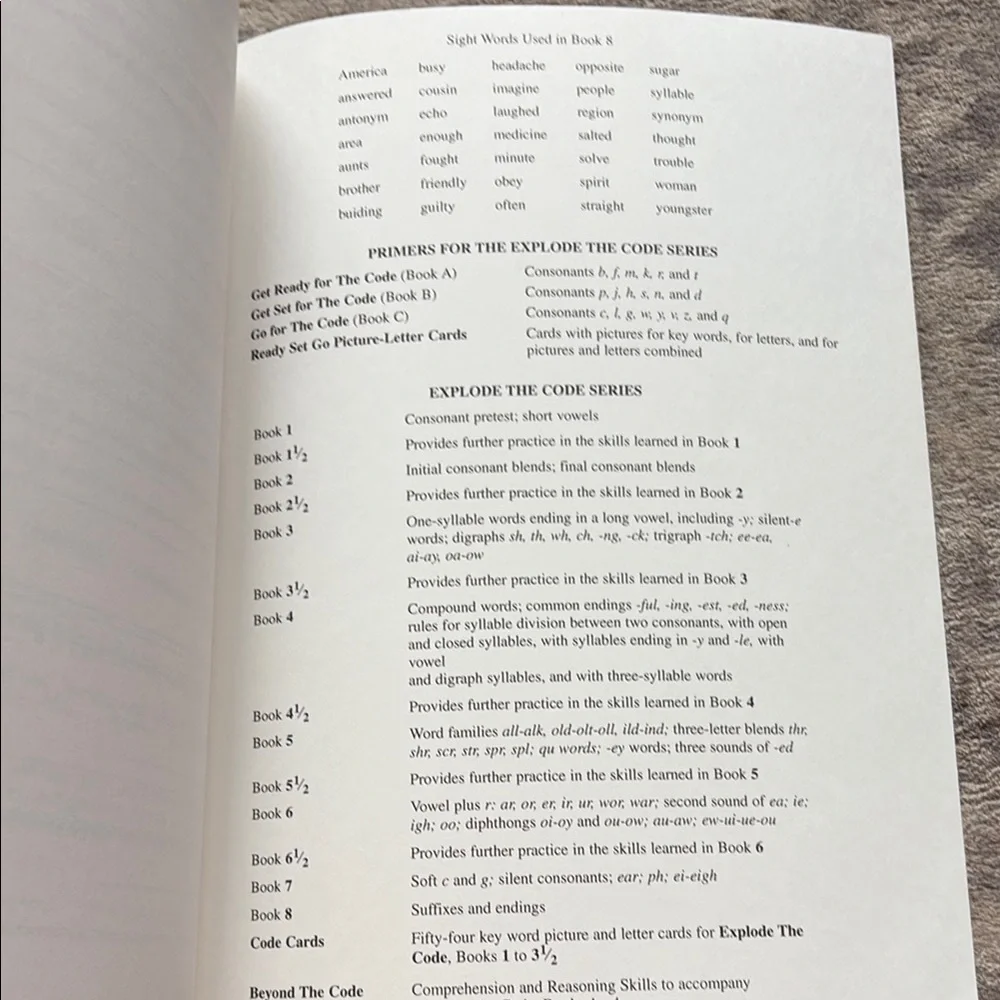 Explode The Code 8 Workbook - Picture 3 of 3